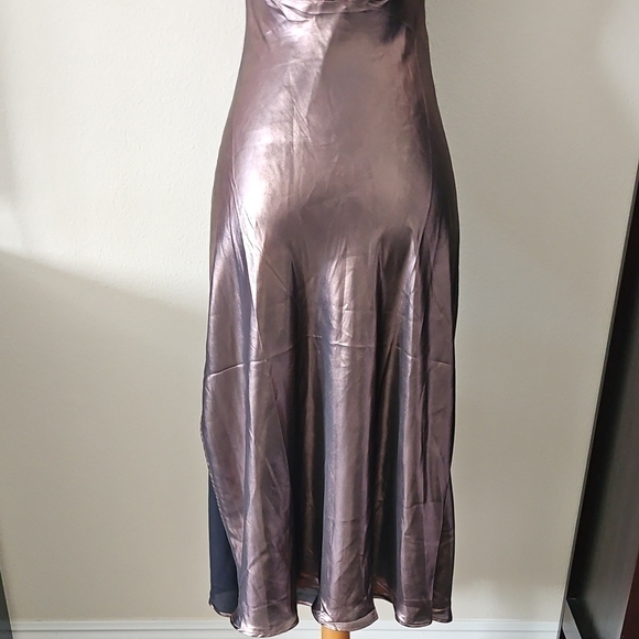 Free People Sunset Shimmer Bronze Backless Dress - Picture 9 of 12